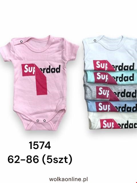 Body niemowlęce 1574 1 kolor 62-86 (Towar Tureckie)