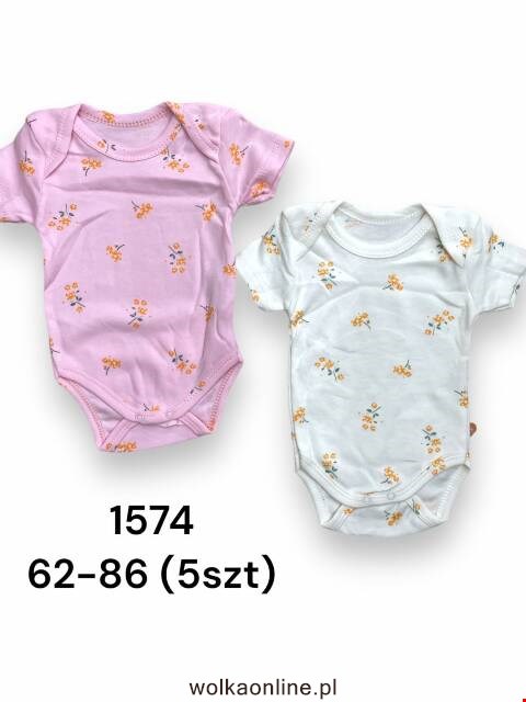 Body niemowlęce 1574 1 kolor 62-86 (Towar Tureckie)