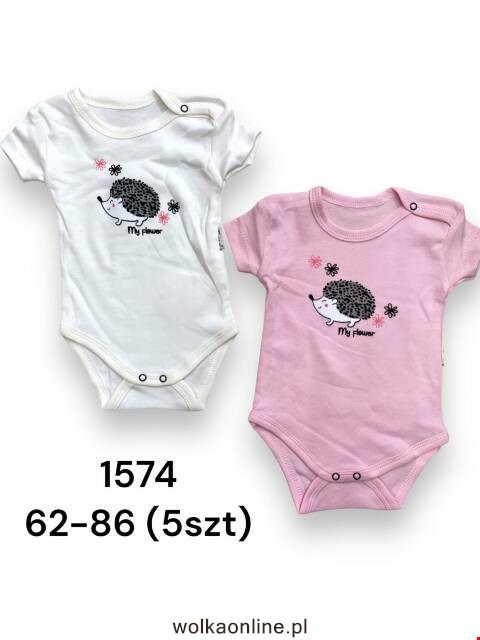 Body niemowlęce 1874 1 kolor 62-86 (Towar Tureckie)