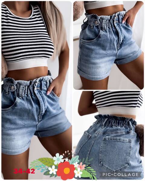 Szorty Jeansowe Damskie 3104 1 kolor 34-42 1