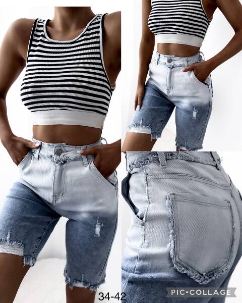 Szorty Jeansowe Damskie 3116 1 kolor 34-42