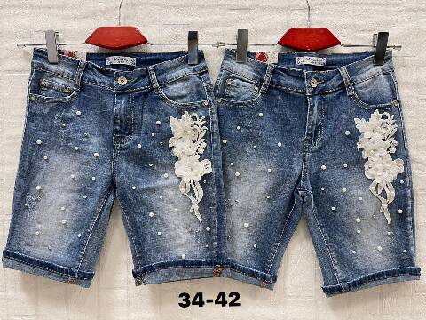 Spodenki Jeansowe Damskie 3123 1 kolor 34-42 1