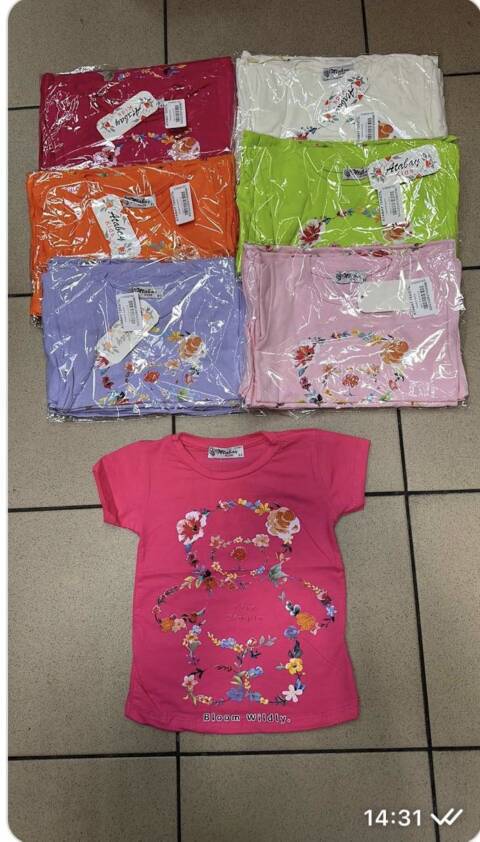 Bluzki dziewczęce 3188 1 kolor 1-4