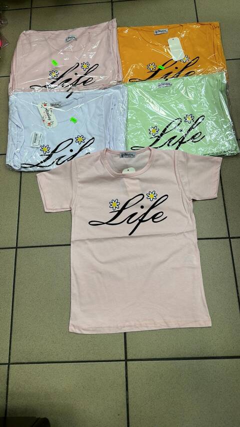 Bluzki dziewczęce 3191 1 kolor 8-12 1