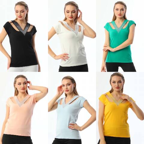 Bluzka damskie 3522 Mix kolor Standard