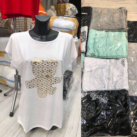 Bluzka Damskie 3686 Mix kolor 2XL-4XL (Towar Tureckie)