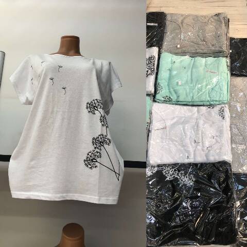 Bluzka Damskie 3687 Mix kolor 2XL-4XL (Towar Tureckie) 1