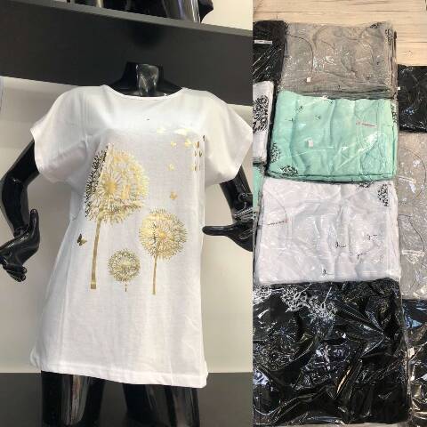 Bluzka Damskie 3690 Mix kolor 2XL-4XL (Towar Tureckie)