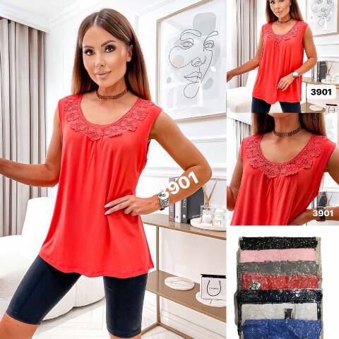 Bluzka Damskie 3701 Mix kolor 2XL-5XL 1