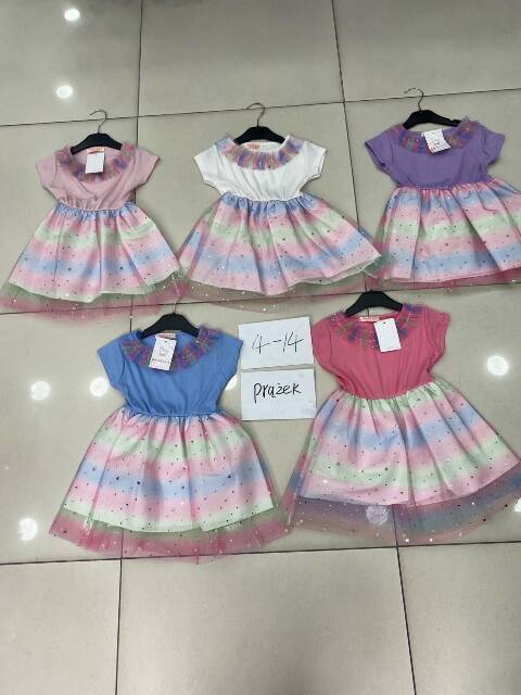 Sukienki Dziewczęce 3749 1 kolor 4-14 1