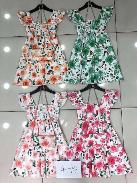 Sukienki Dziewczęce 3760 1 kolor 4-14 1