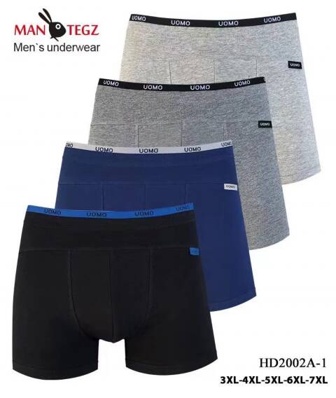 Bokserki Męskie HD2002A-1 Mix kolor 3XL-7XL
