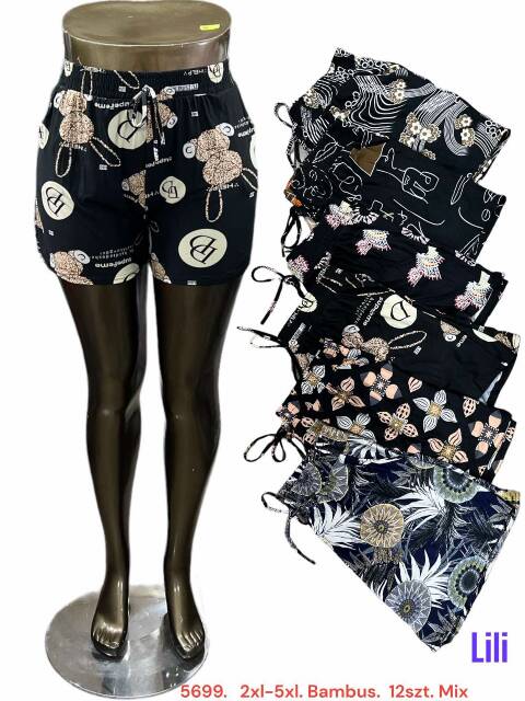 Spodenki Damskie 5699 Mix kolor 2XL-5XL