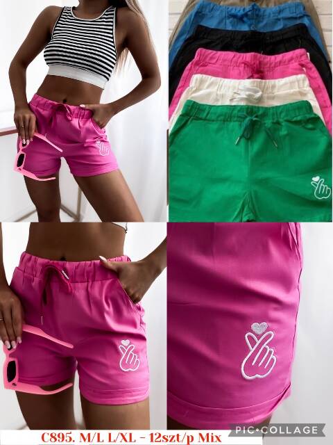 Spodenki Damskie C895 Mix kolor M-XL 1
