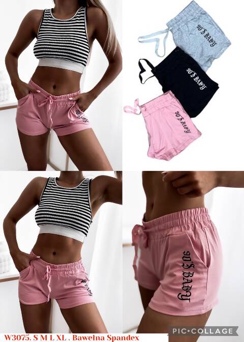 Spodenki Damskie W3075 Mix kolor S/M-L/XL