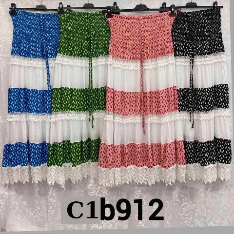 Spódnice Damskie C1B912 Mix kolor M-2XL