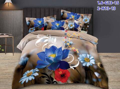 Komplet pościeli 4 części 4659 Mix kolor 200x220