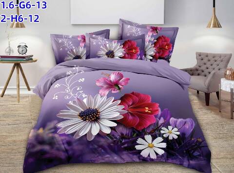 Komplet pościeli 4 części 4660 Mix kolor 200x220