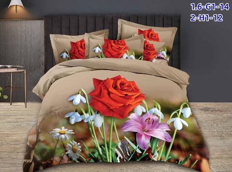 Komplet pościeli 4 części 4662 Mix kolor 200x220 1