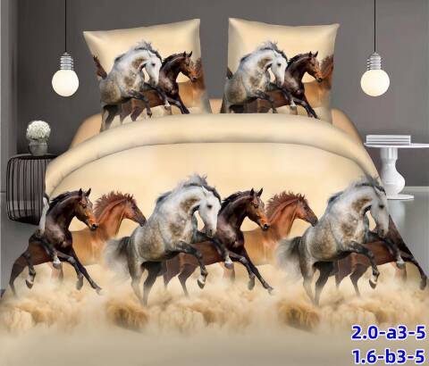 Komplet pościeli 4 części 4669 Mix kolor 200x220