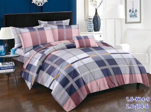 Komplet pościeli 4 części 4675 Mix kolor 200x220