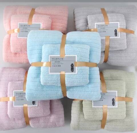 Komplet Ręczniki 4718 Mix kolor 35x75+ 70x140 1