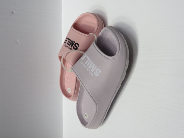 Klapki Damskie 18219 BLACK/PINK/WHITE/GREY 36-42 1