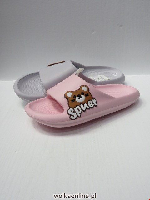 Klapki Damskie 18266 BLACK/PINK/WHITE/GREY 36-42