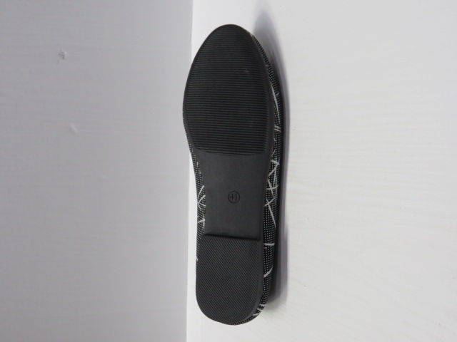 Baleriny Damskie BR12-1 BLACK/WHITE 36-41 2