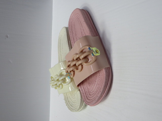 Klapki Damskie 2209 BLACK/WHITE/PINK/BEIGE 37-41