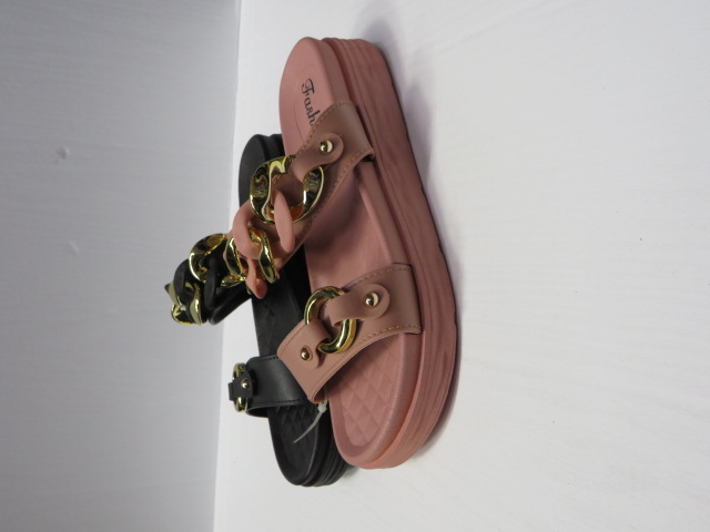 Klapki Damskie 2236-1 BLACK/PINK/GREEN/BEIGE 37-41