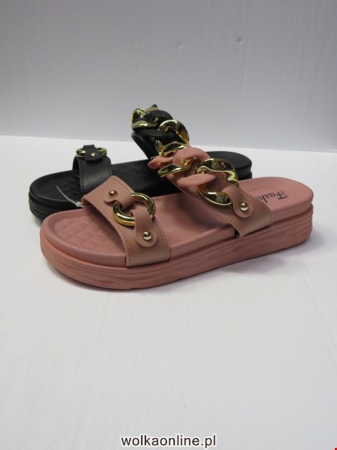 Klapki Damskie 2236-1 BLACK/PINK/GREEN/BEIGE 37-41