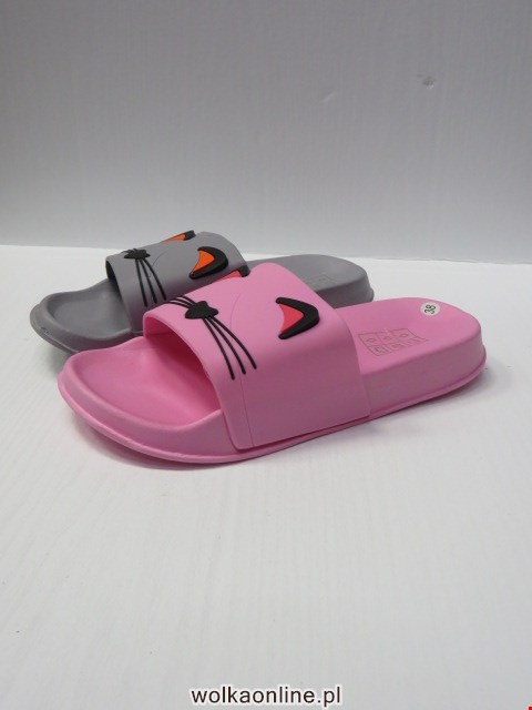 Klapki Damskie 8015 BLACK/WHITE/GREY/PINK 36-41