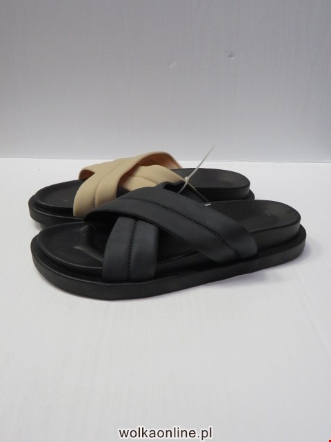 Klapki Damskie 809-2 BLACK/APRI/WHITE/PINK 36-41