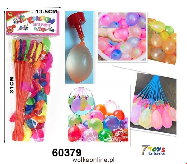 Balony Wodne 60379 Mix kolor