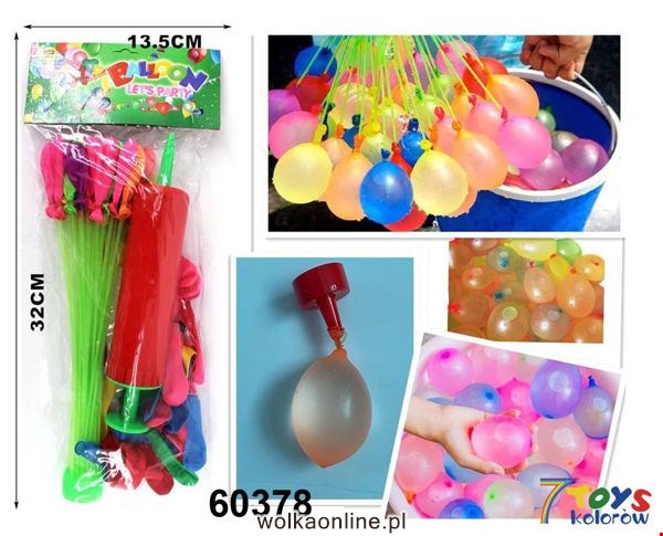 Balony Wodne 60378 Mix kolor