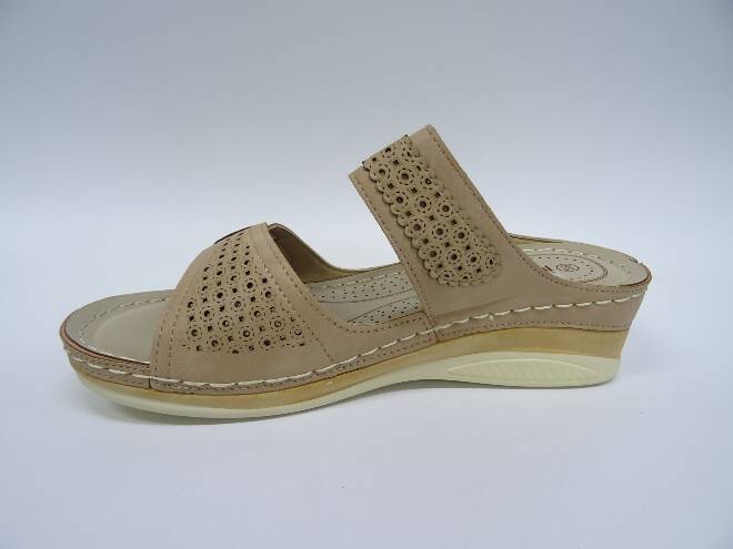 Klapki Damskie B0232 BEIGE 36-41 1