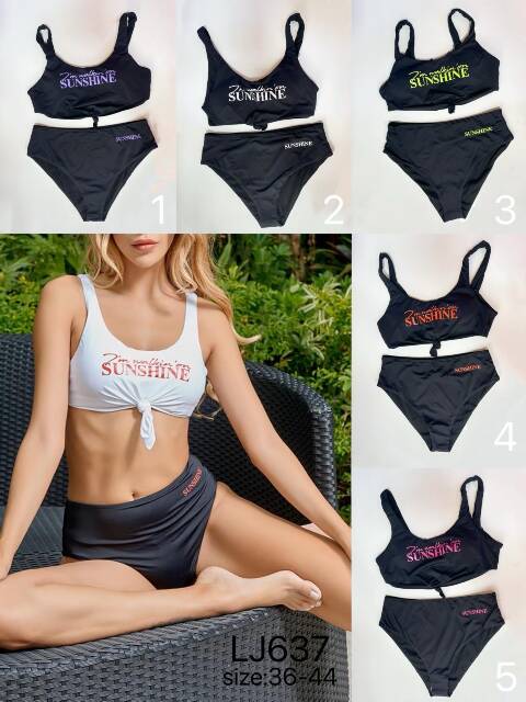 Strój kąpielowy dwuczęściowy LJ637 1 kolor 36-44 1