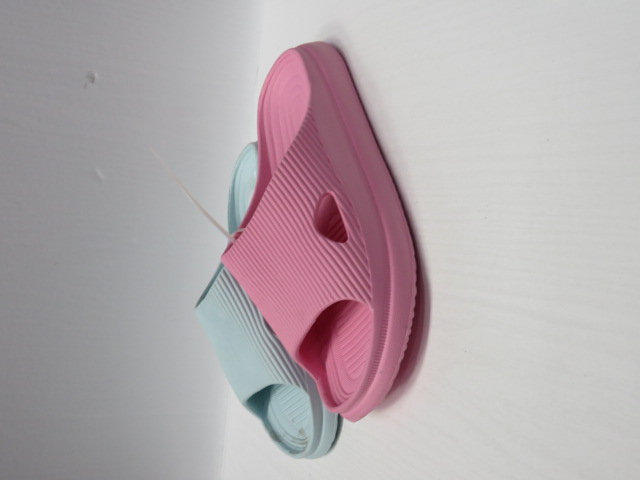 Klapki Damskie 18077 PINK/BLACK/WHITE/GREEN 35-40