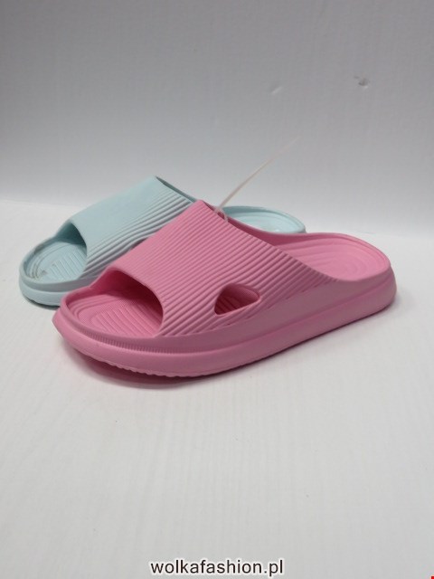 Klapki Damskie 18077 PINK/BLACK/WHITE/GREEN 35-40