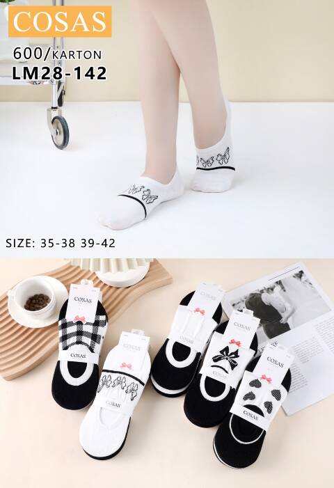 Stopki damskie LM28-142 Mix kolor 35-42