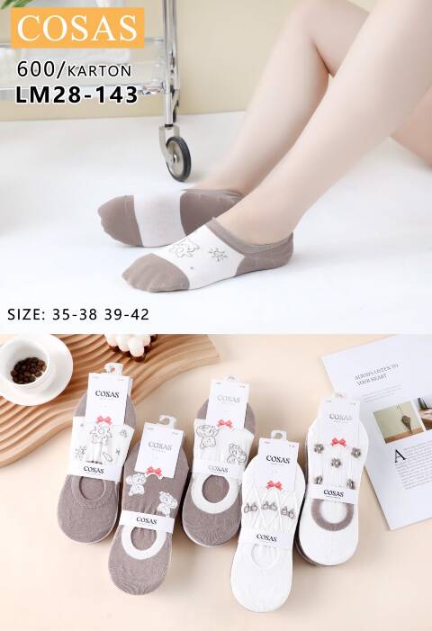 Stopki damskie LM28-143 Mix kolor 35-42 1