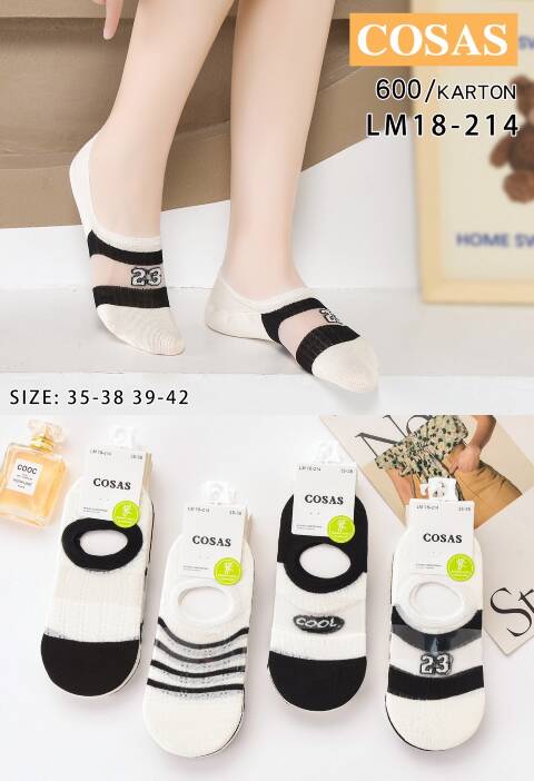 Stopki damskie LM18-214 Mix kolor 35-42