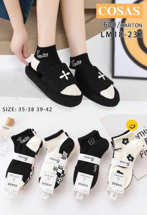 Stopki damskie LM18-232 Mix kolor 35-42 1