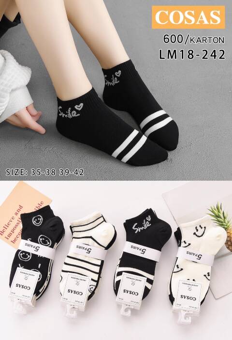 Stopki damskie LM18-242 Mix kolor 35-42 1