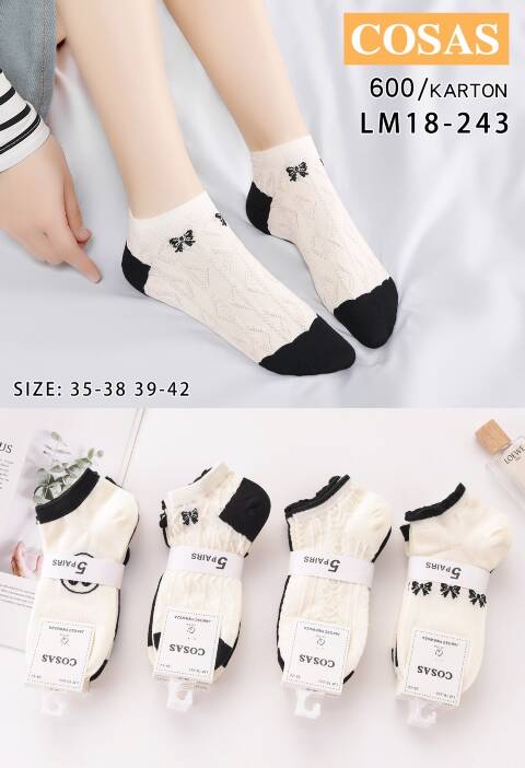 Stopki damskie LM18-243 Mix kolor 35-42