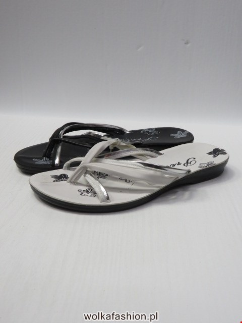 Klapki Damskie 2909 BLACK/WHITE/BEIGE 36-41