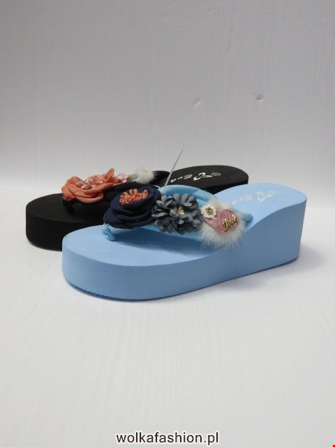 Klapki Damskie 1802 BLACK/BLUE/WHITE/PINK 36-41