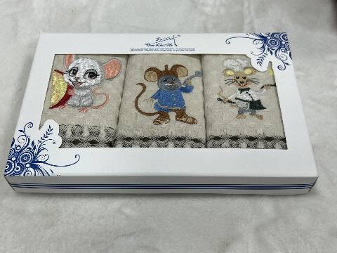 Komplet Ściereczki kuchenne 0338 Mix kolor 40x60