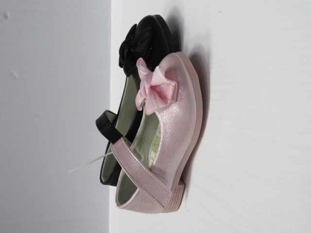 Baleriny Dziecięce XY-13 BLACK/WHITE/PINK 25-30 1